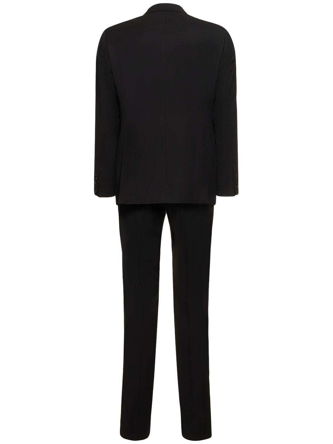 Giorgio Armani Single Breasted Wool Tuxedo in Black for Men Lyst UK