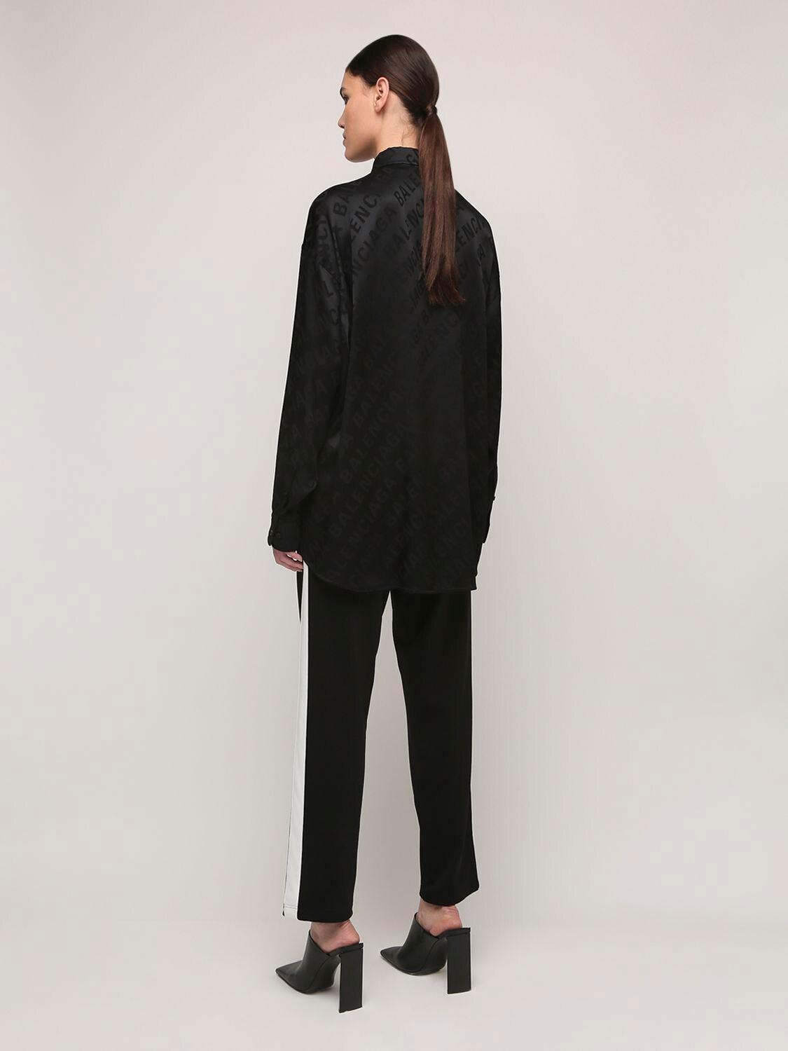 balenciaga satin shirt