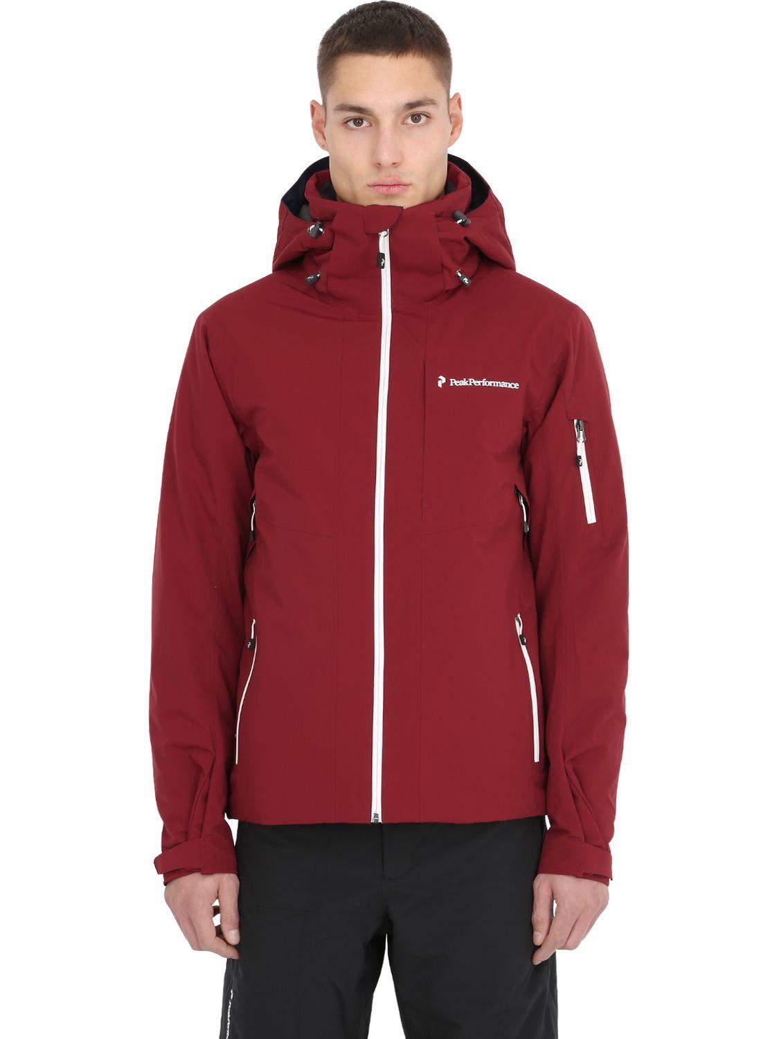 peak performance maroon ski jacket