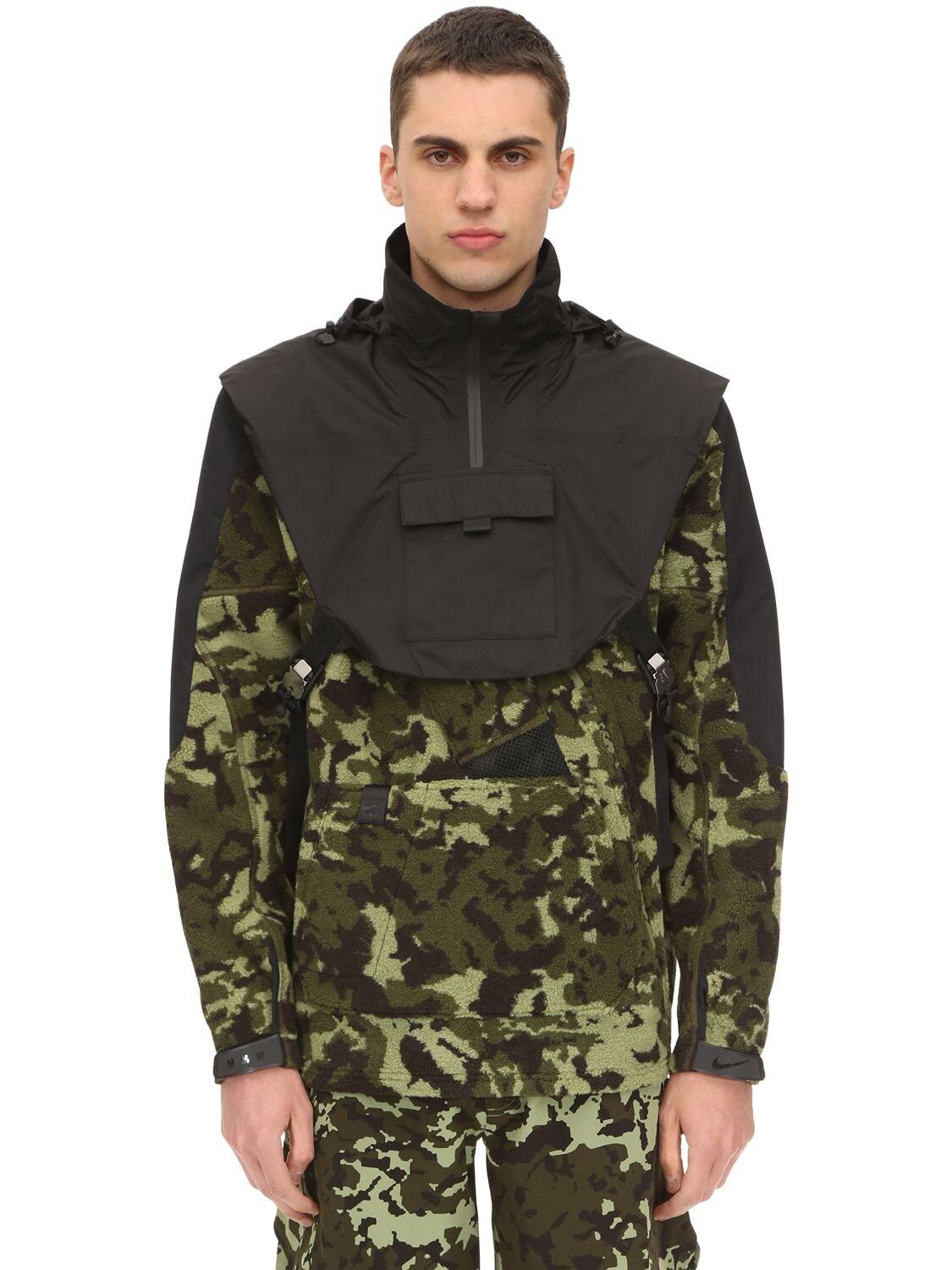 Nike X Mmw Mens Hooded Fleece Jacket in Black for Men - Save 69% - Lyst