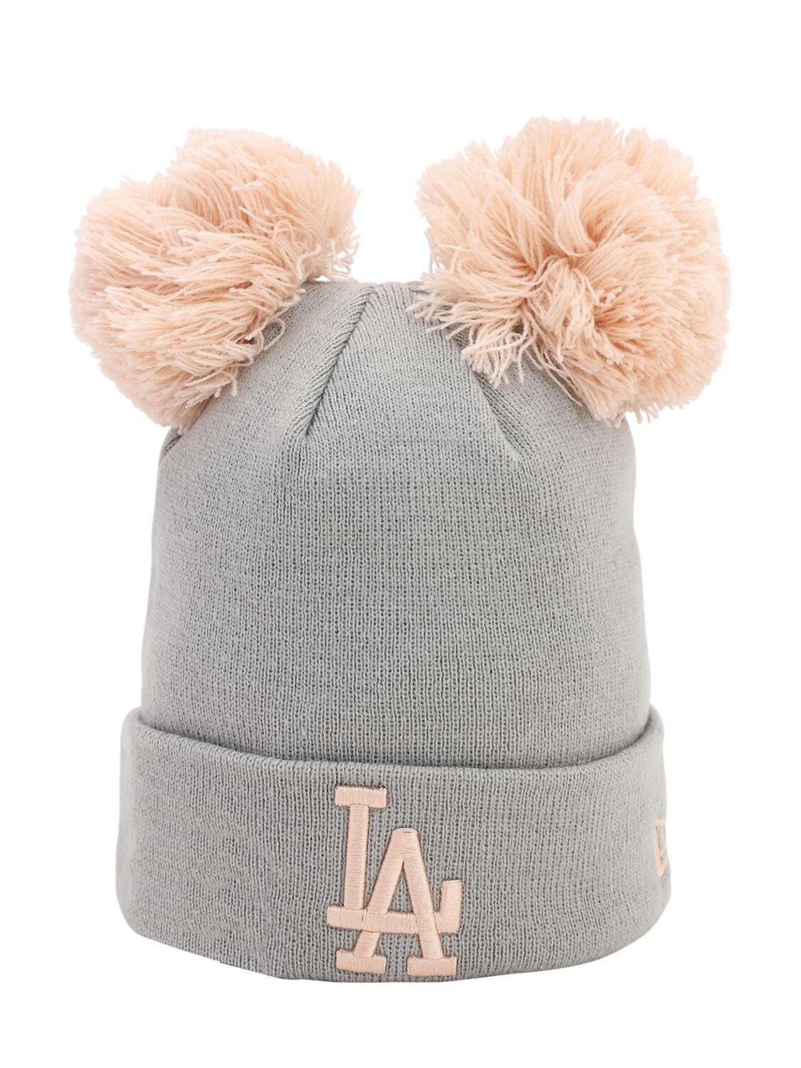 dodgers beanie with pom