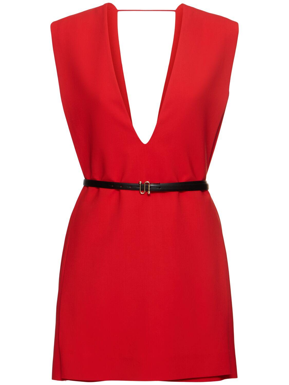 ワンピース Sportmax Red Stretch Viscose Agrume1234 Mini Dress Red Sportmax Dresses for Women | Lyst