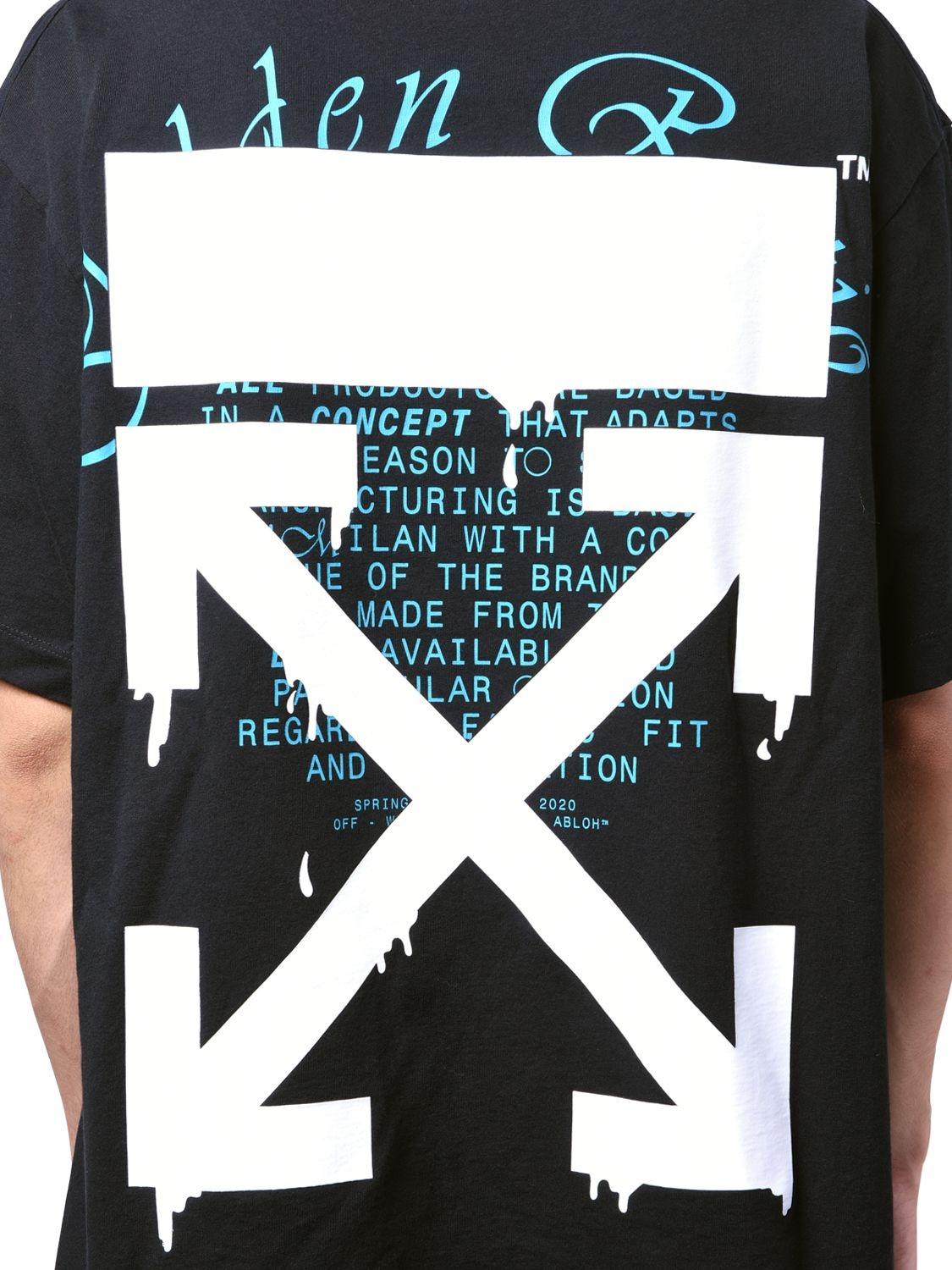 Off-White c/o Virgil Abloh Print Dripping Arrow Over Jersey T 