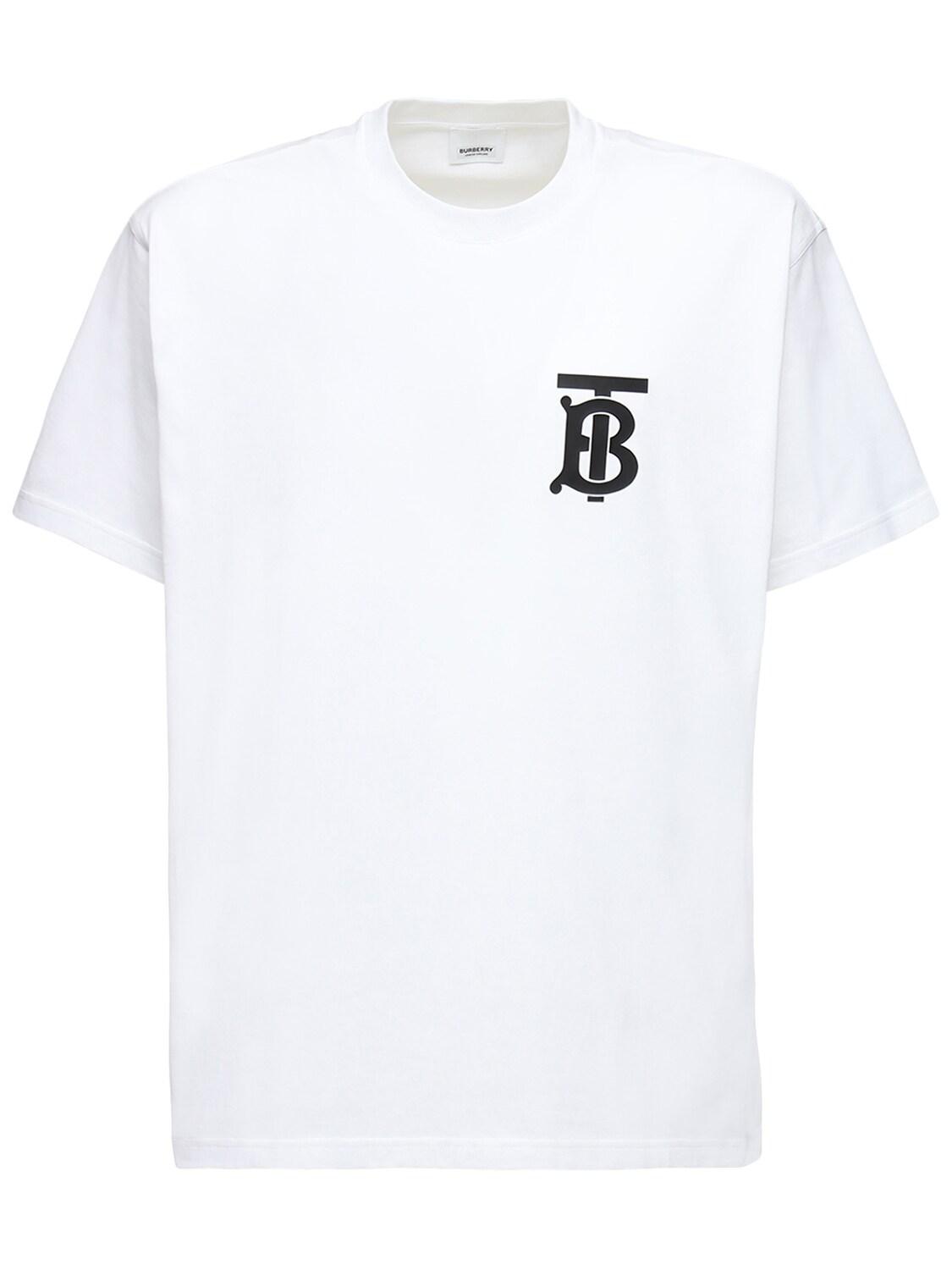 burberry-White-Tb-Logo-Print- burberry-White-Tb-Logo-Print-