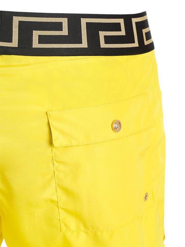 yellow versace swim shorts