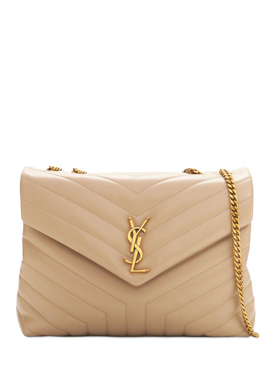 saint laurent women's loulou toy leather shoulder bolsa
