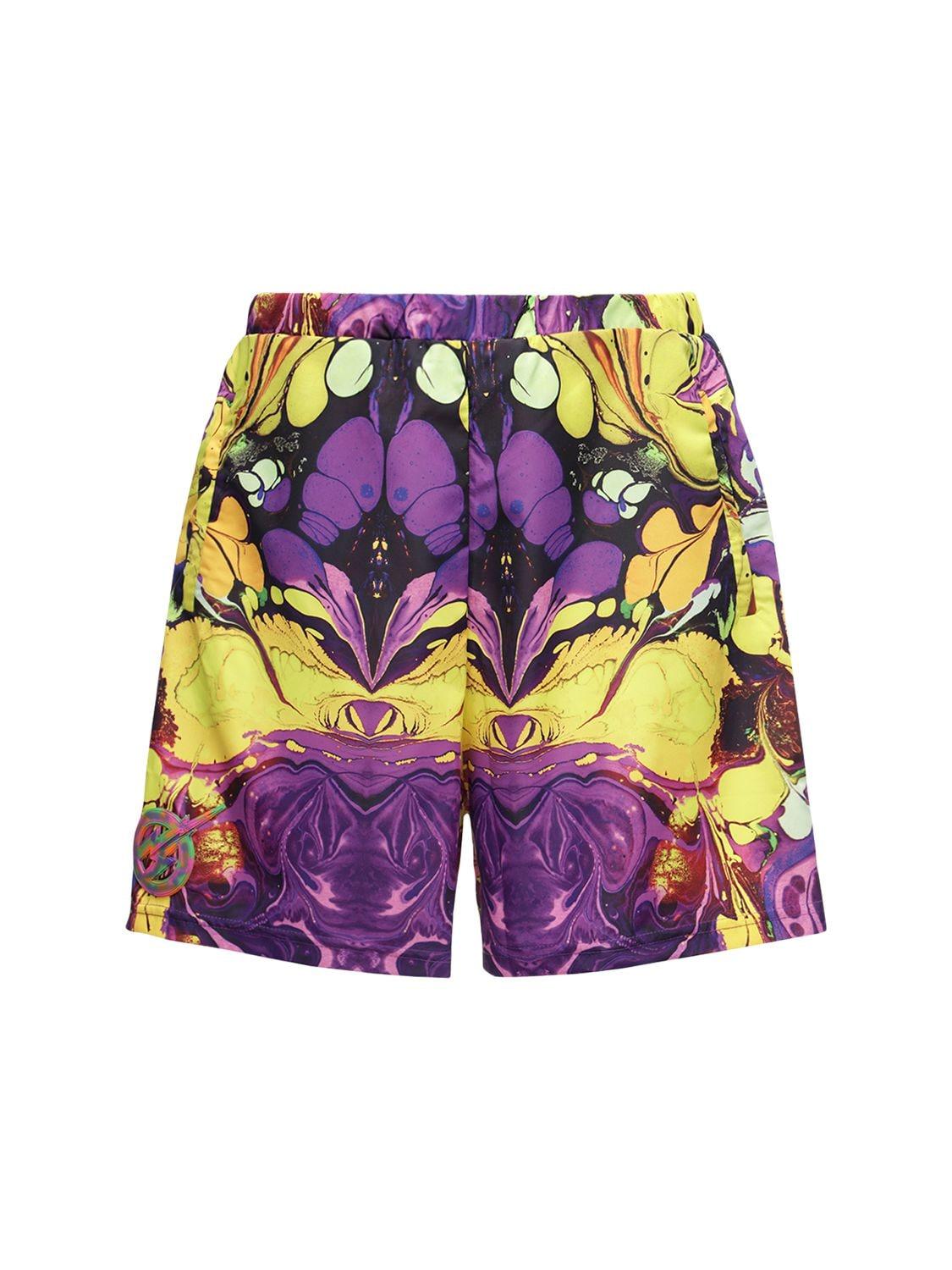 Shorts In Techno Tessuto Stampato da Uomo di Formy Studio in Viola | Lyst