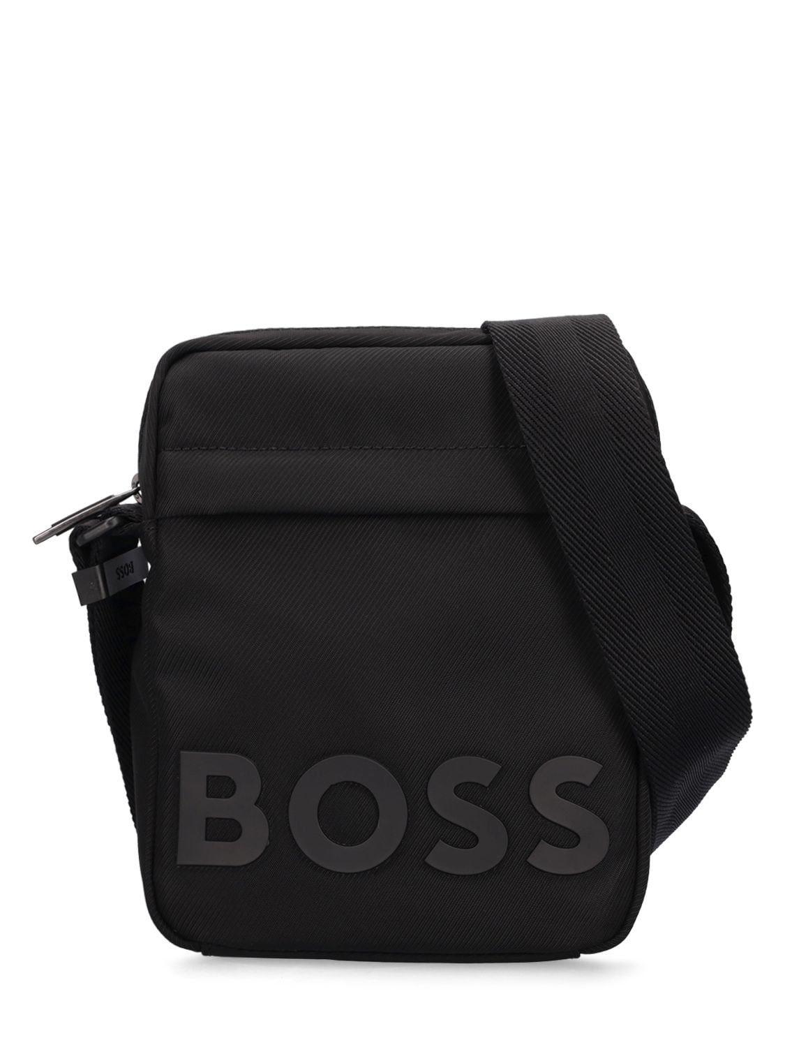 BOSS by HUGO BOSS Catch 2.0ds Logo Tech Crossbody Bag in Black for Men ...