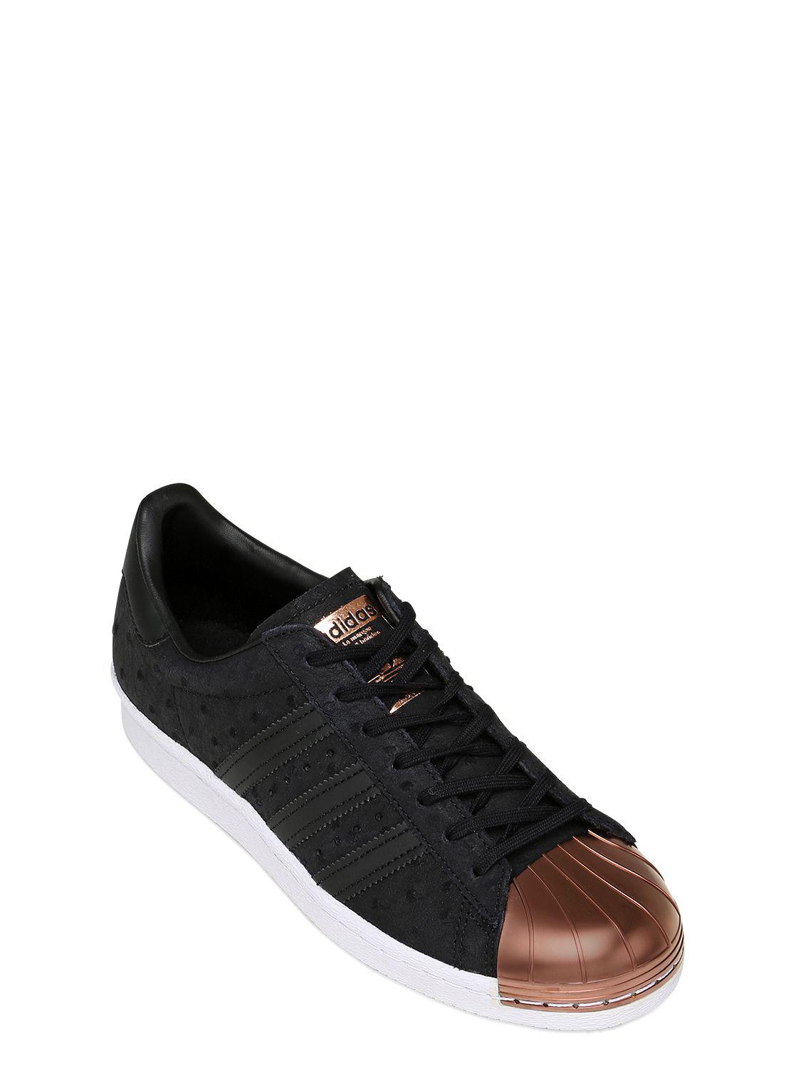 adidas superstar 80s black suede