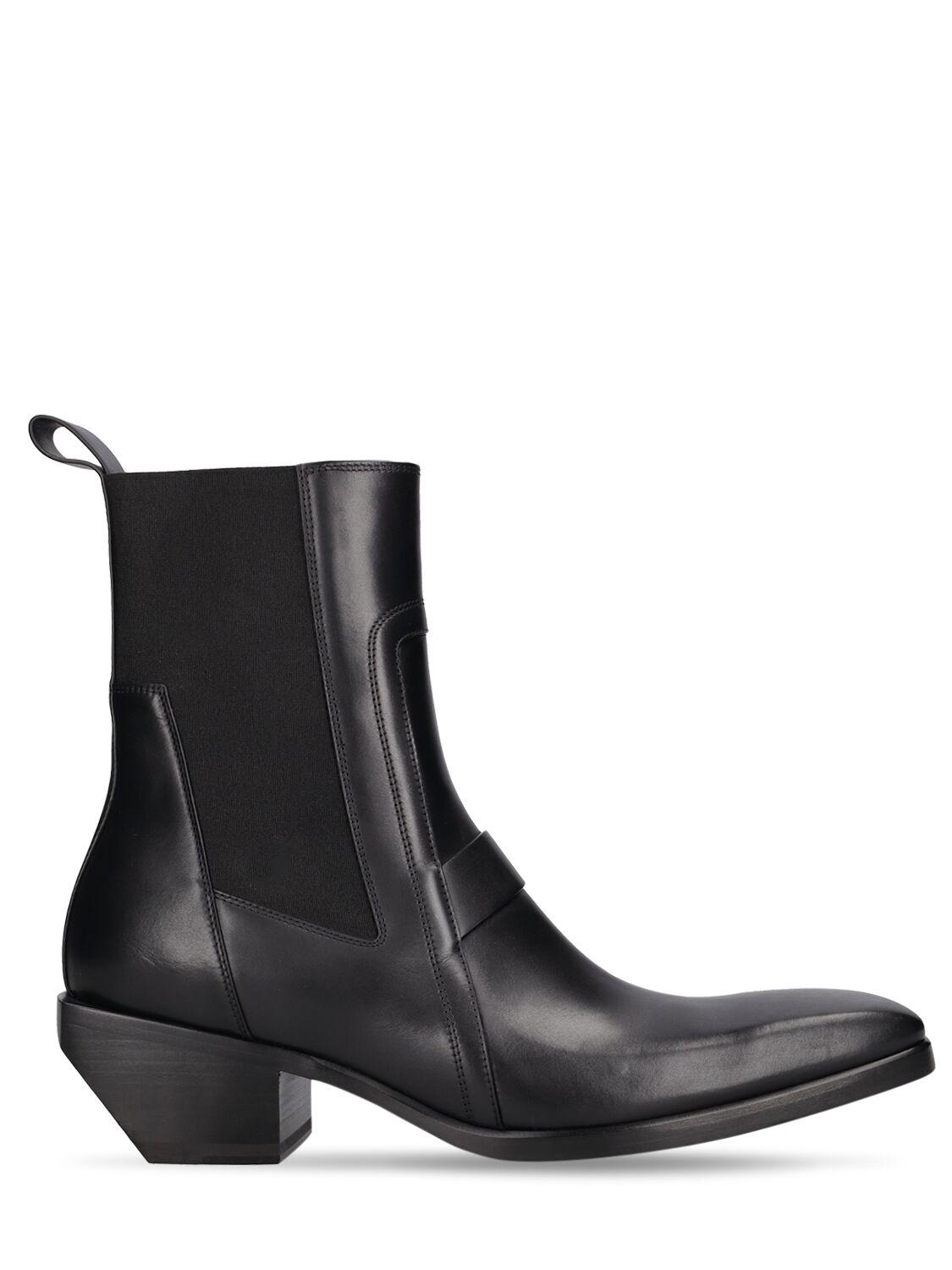 Rick Owens リックオウエンス LEATHER KISS BOOTS レザー キスブーツ 