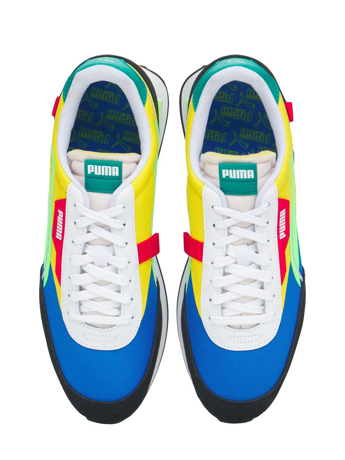 puma yellow blue
