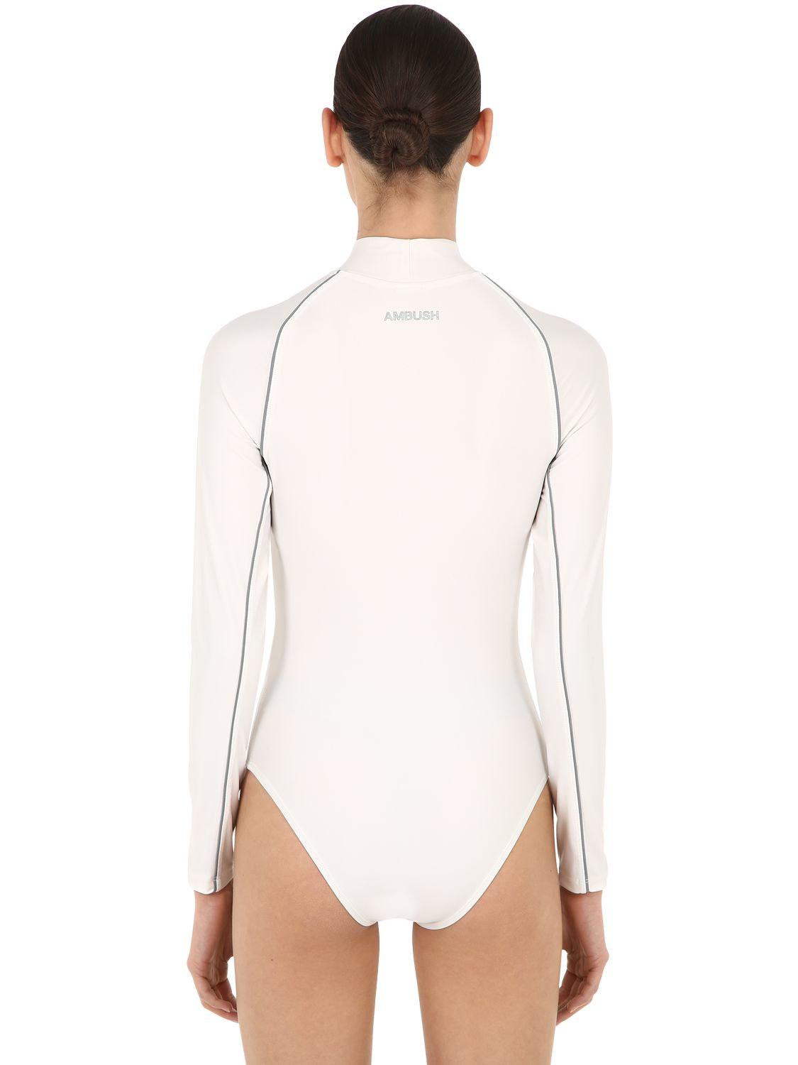 Nike bodysuit store white