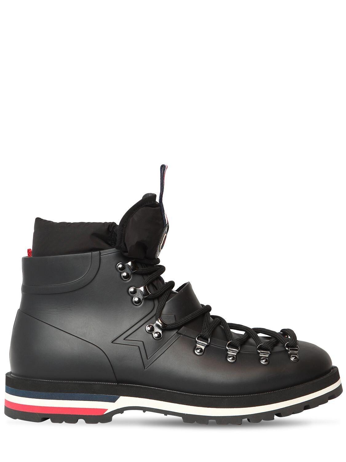 Moncler Synthetic Henoc Rubber Lace-up Boots in Black for Men - Lyst