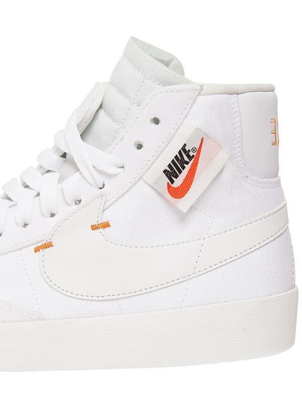 Nike Canvas Blazer Mid Rebel High Top Sneakers in White & Orange (White) |  Lyst