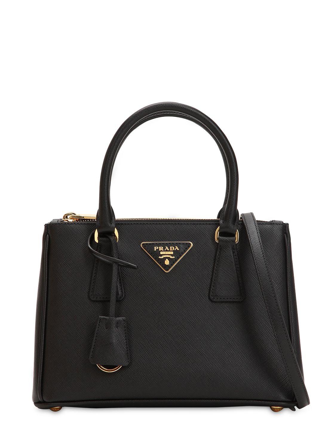 Prada Galleria Tote Bag Medium Nero in Black | Lyst