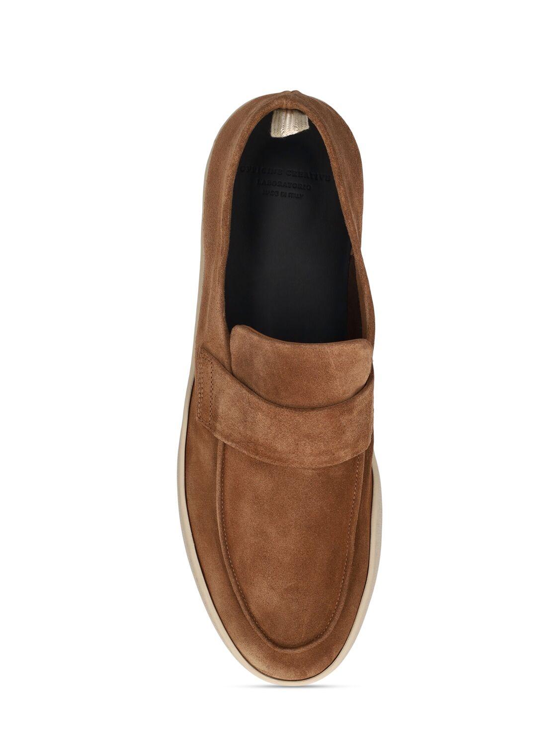 Officine Creative Herbie 005 suede loafers - Brown