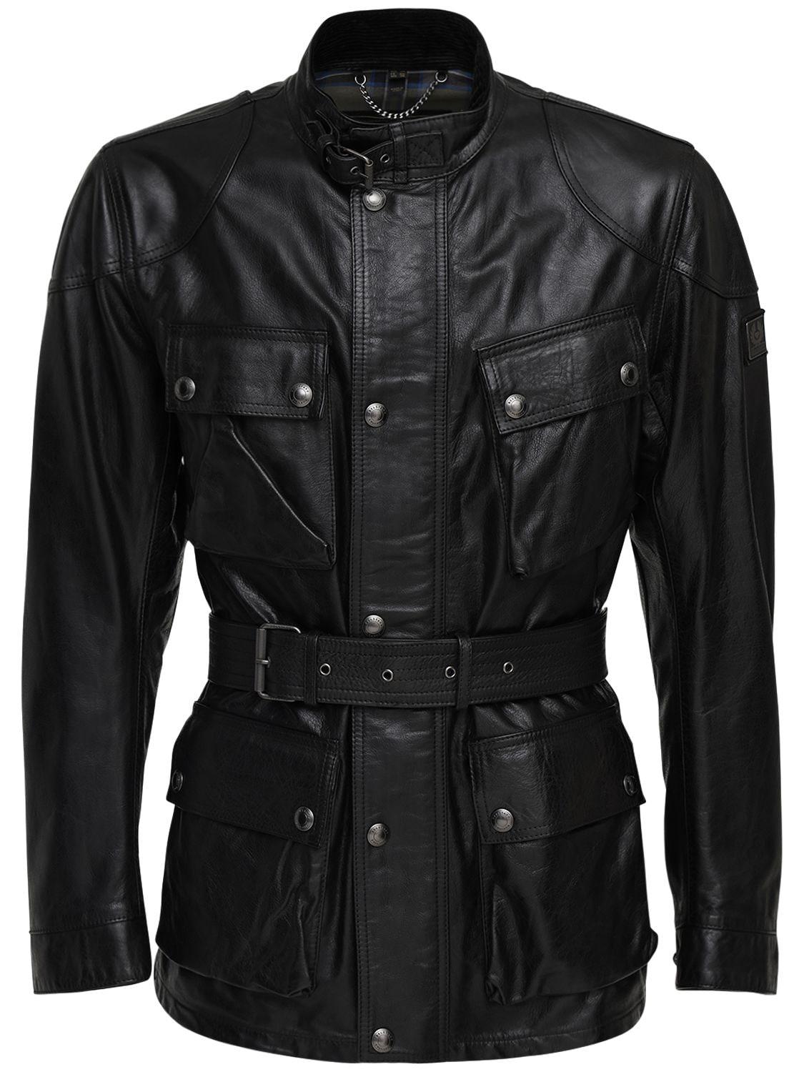 Belstaff Trialmaster Panther 2.0 Leather Jacket in Black for Men | Lyst UK