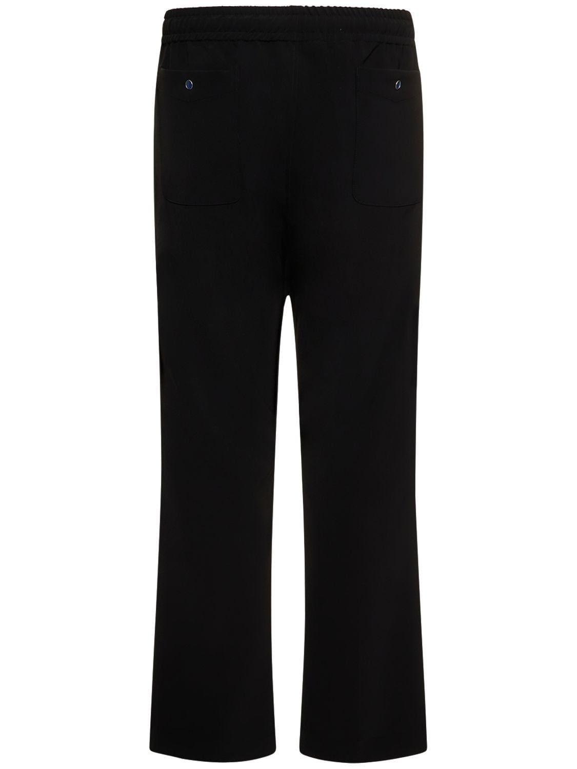 Needles Embroidered Tech Blend Cowboy Pants in Black for Men