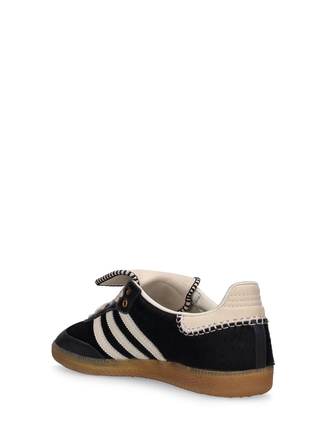 adidas Originals Wales Bonner Pony Tonal Samba Sneakers in Black