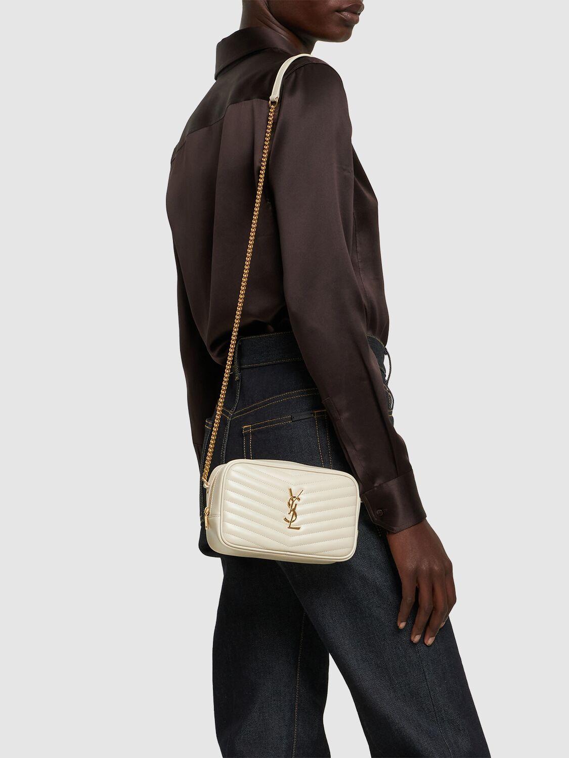 Saint Laurent Lou Mini Leather Shoulder Bag