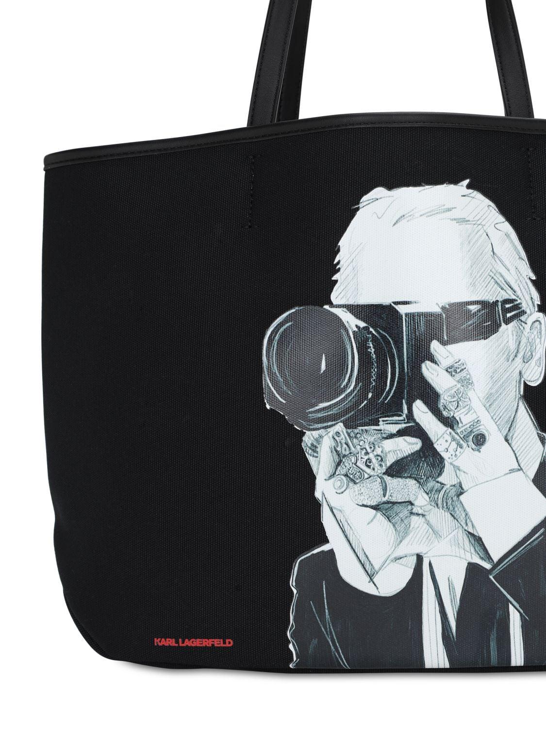 sac toile karl lagerfeld