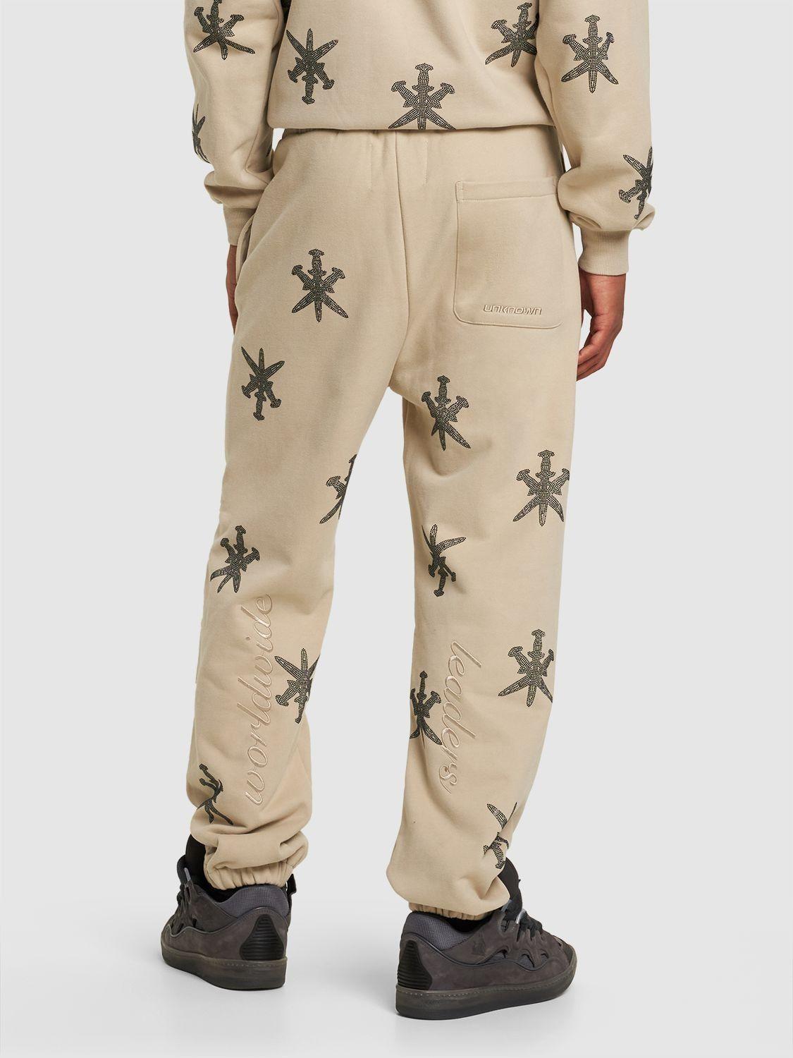 Black & black Dagger rhinestone Jogger S-