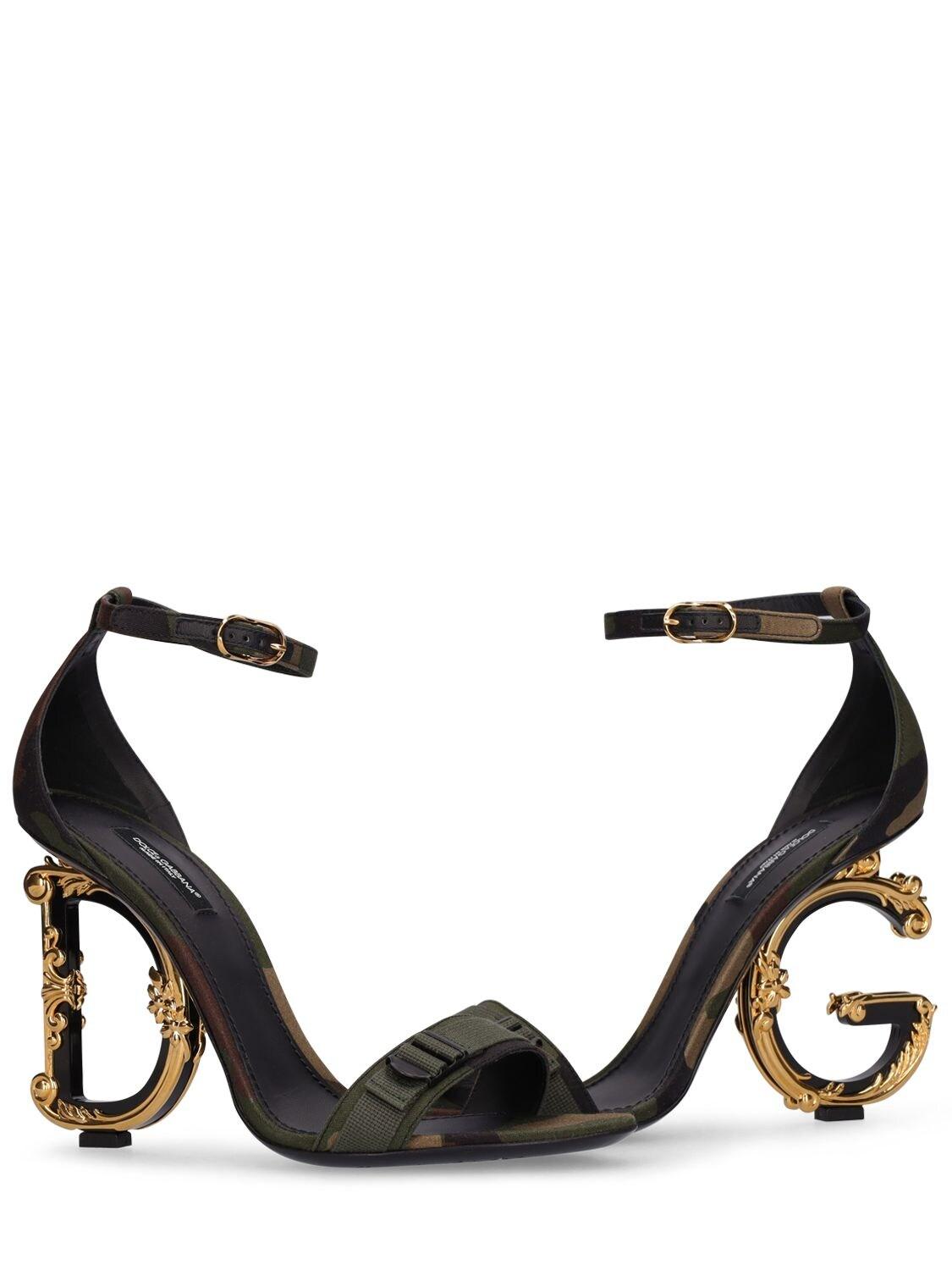 Dolce & Gabbana 105mm Dg Baroque Camouflage Sandals | Lyst