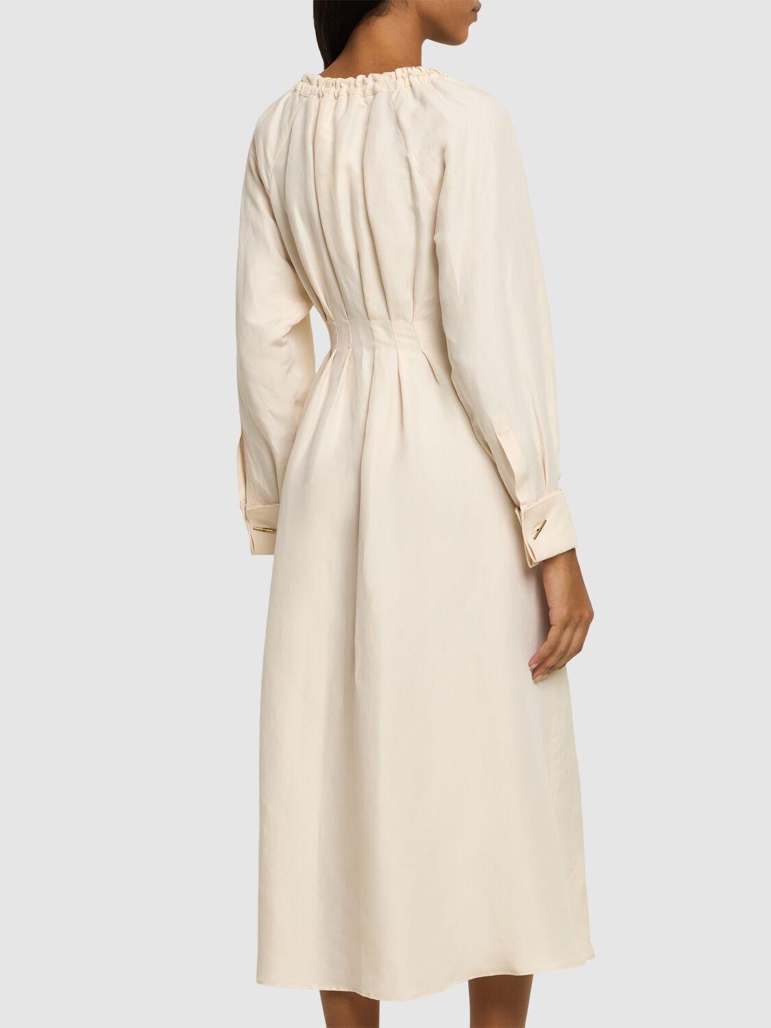 DT★Max Mara★drina シルクリネンツイルドレス Max Mara Drina リネン&シルクツイルドレス ナチュラル | Lyst