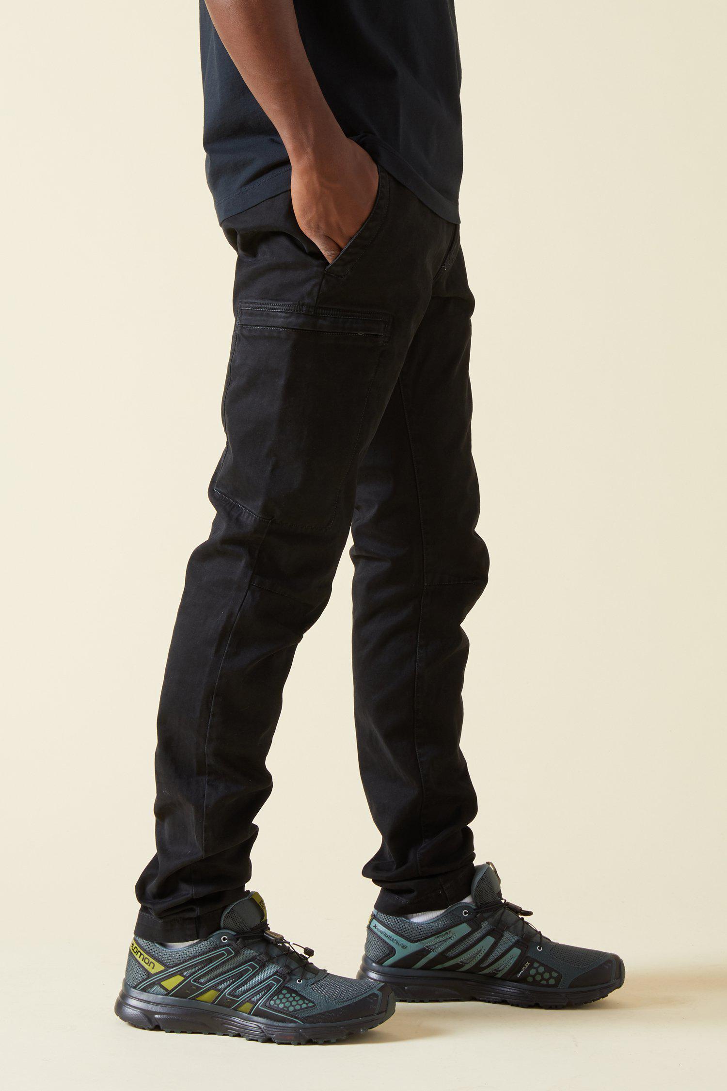 stone island pants black