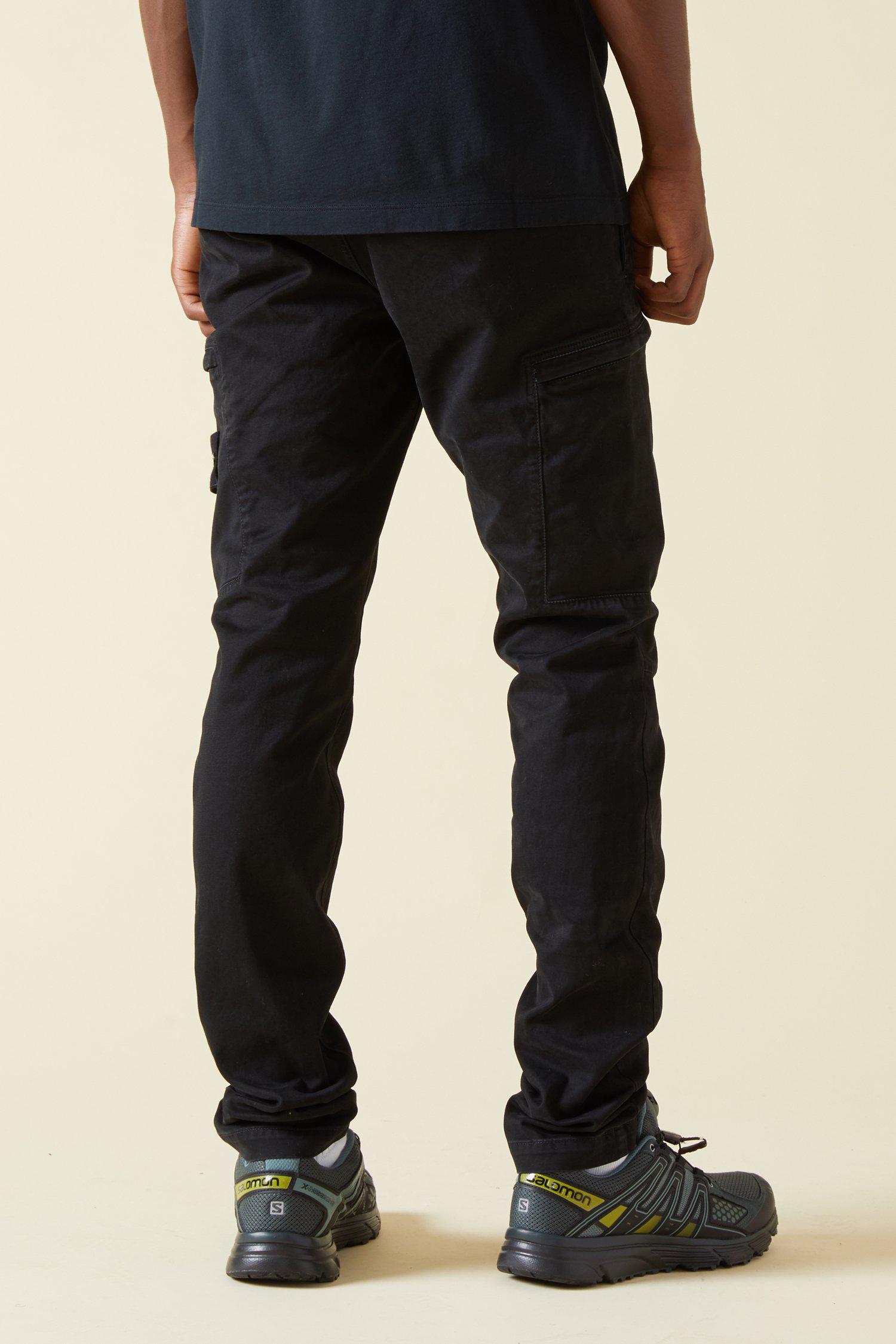 stone island pants black