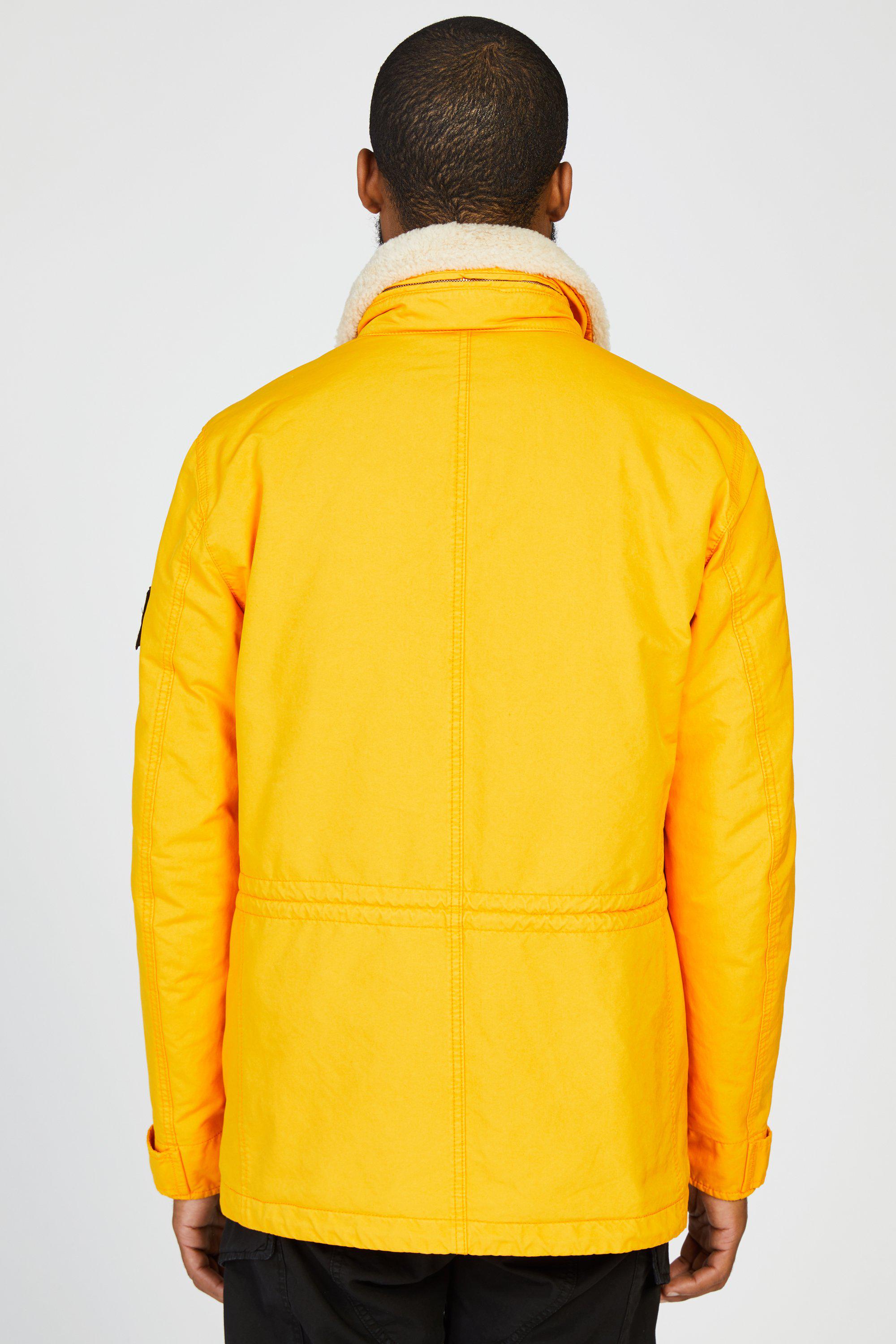 Stone Island Synthetic 41549 David Tc Shearling Primaloft Field Jacket in Orange for Men - Lyst