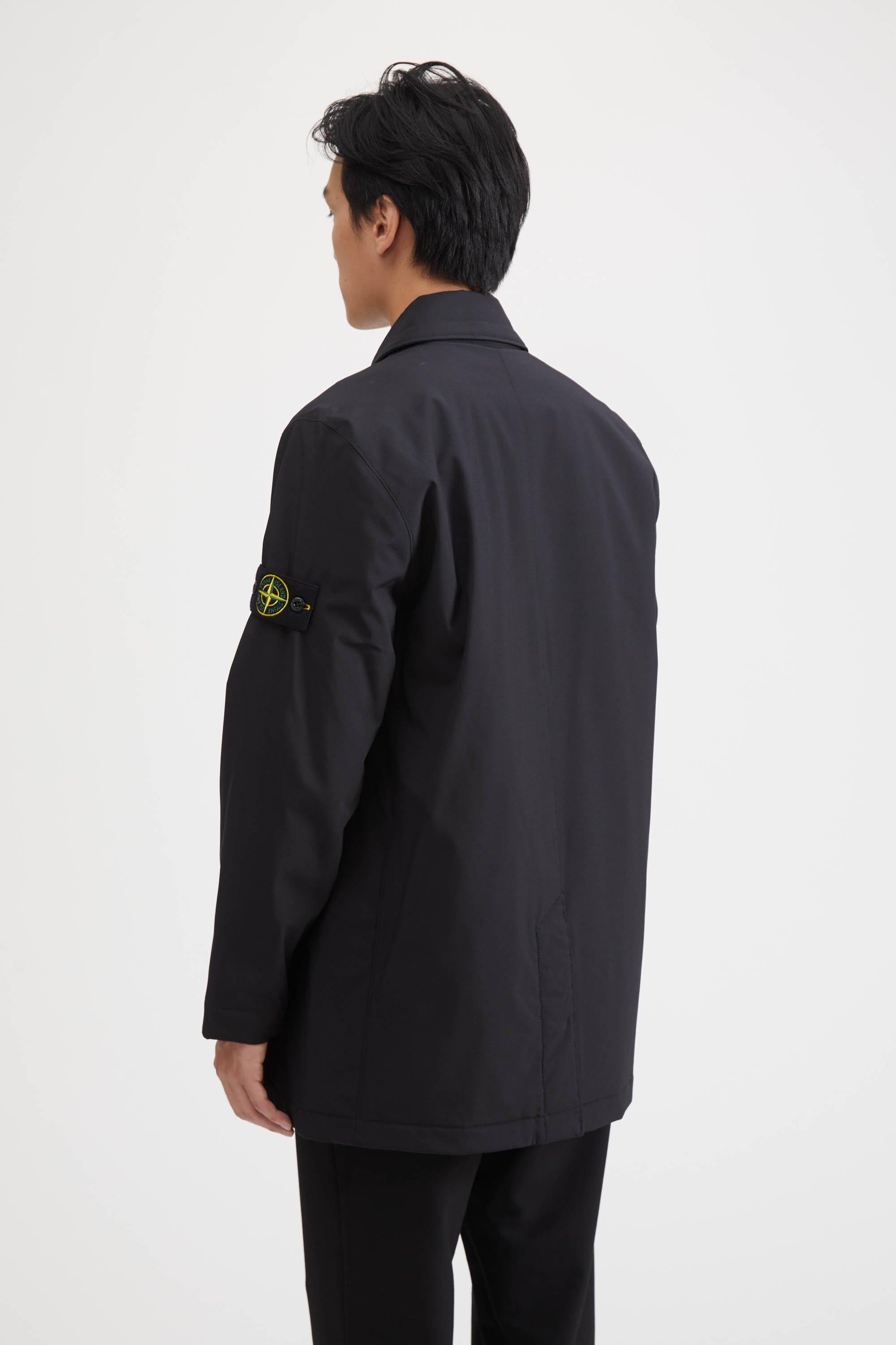 Stone Island Synthetic 41727 Soft Shell-r With Primaloft Trench Coat in  Black for Men | Lyst