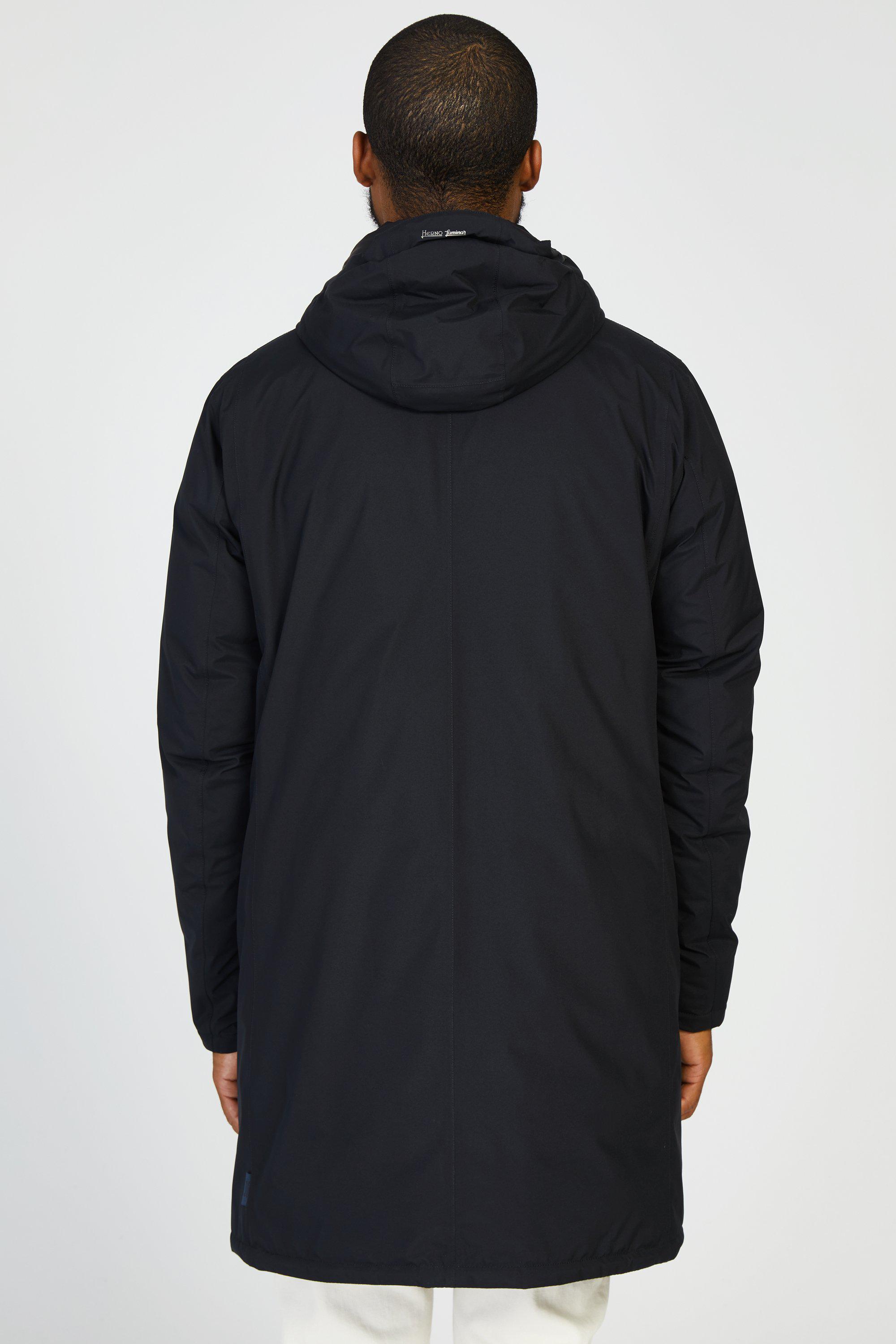Herno Laminar Goretex Down Parka With Removable Hood in Black for 