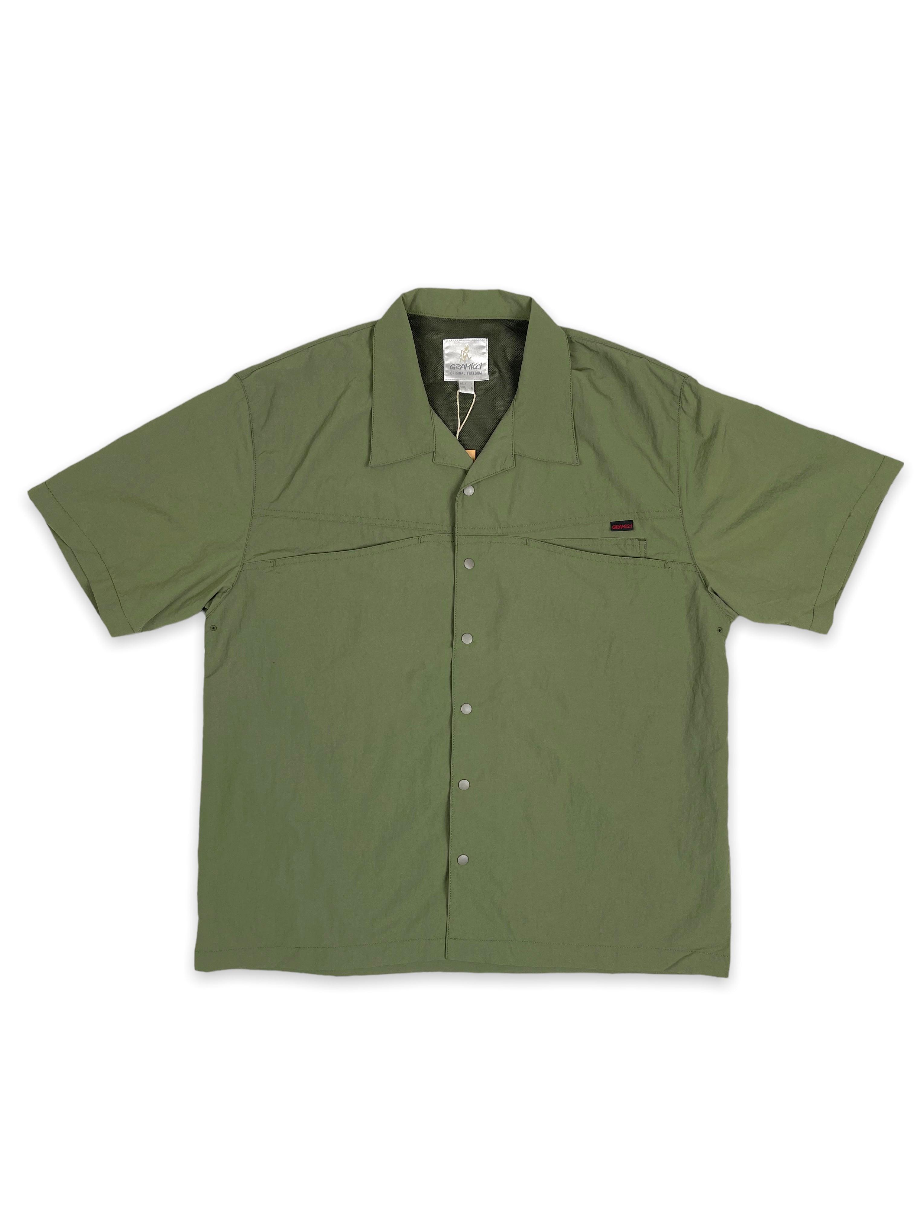 Gramicci Synthetic Camp Shirt/ Olive in 