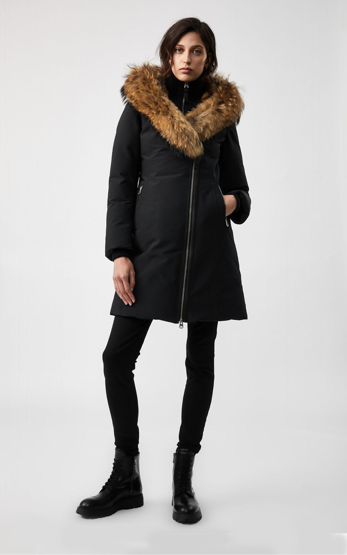Mackage Trish Down Coat With Signature Fur Trimmed Collar & Hood In ...