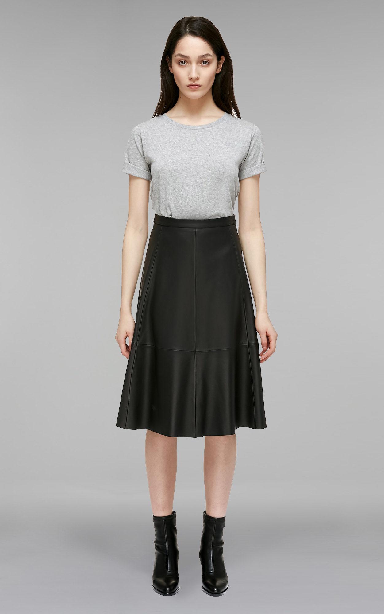 Mackage Fleur Leather Circle Skirt in 