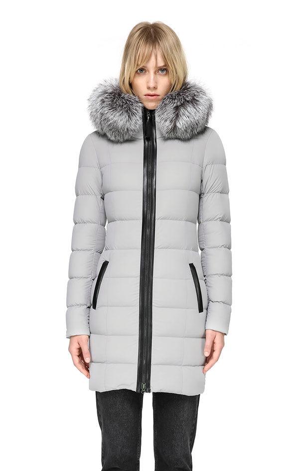 mackage calla fox fur down coat