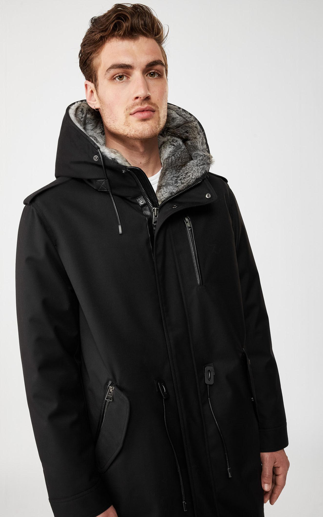Mackage Moritz Fur-lined Parka With Removable Silverfox Fur Trim In Black - Men for Men - Lyst