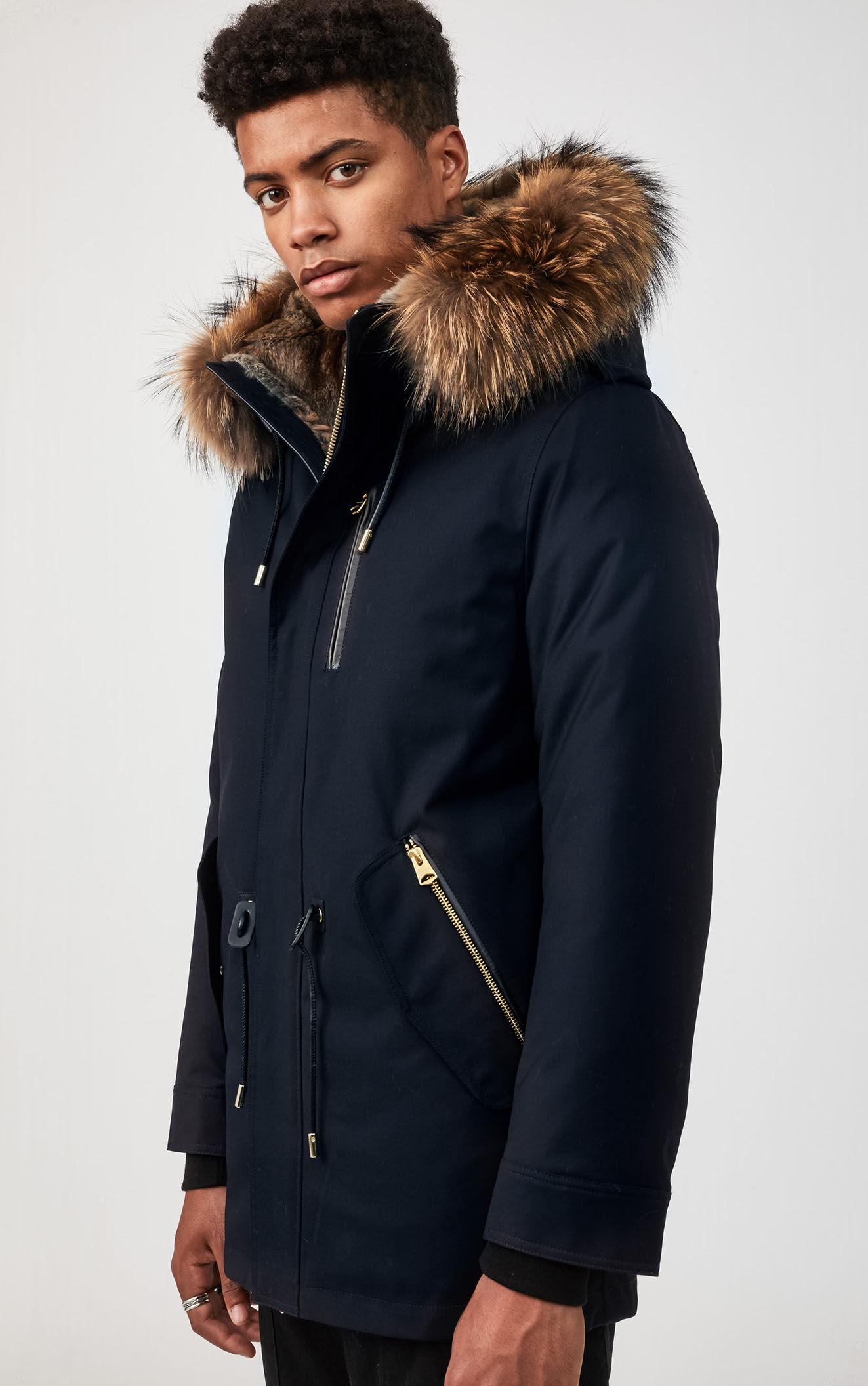 mackage fur lined parka mens
