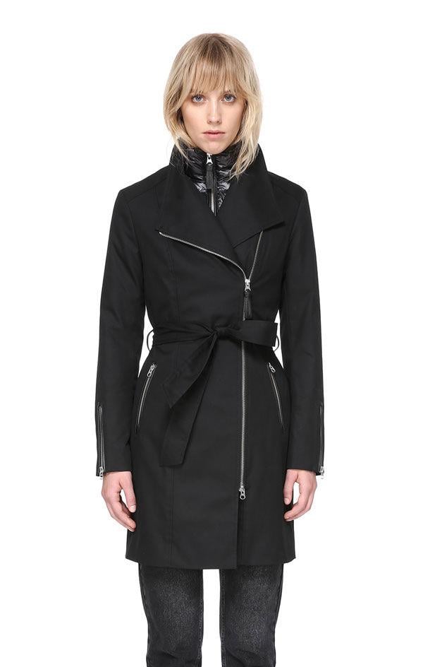 Mackage estela store belted trench coat