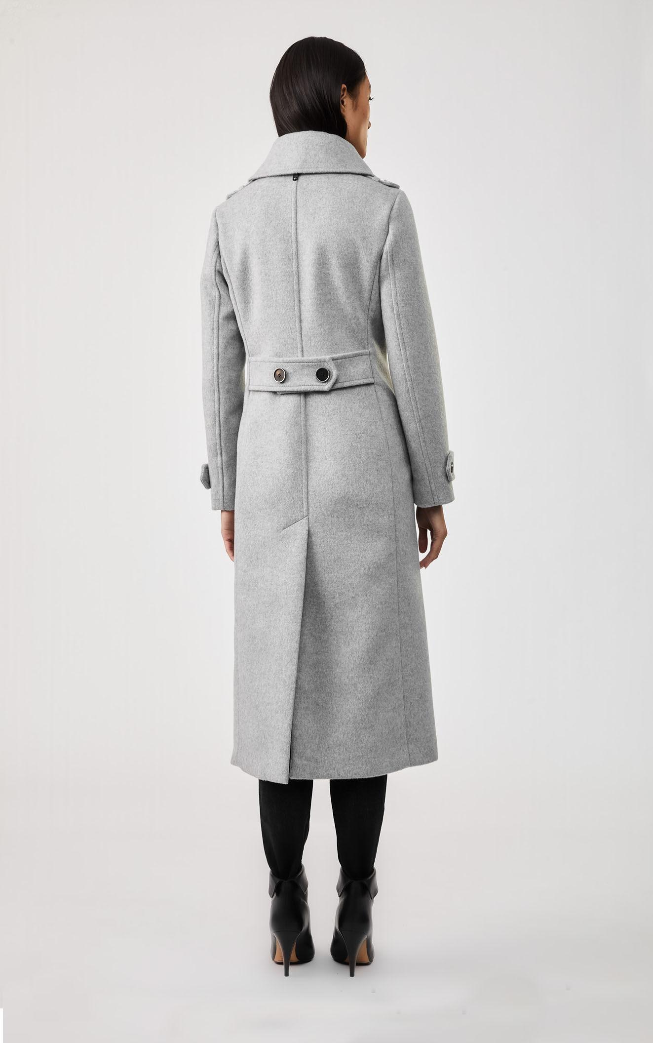 Mackage Elodie Wool Double-breasted Coat In Light Grey - Women in Gray ...