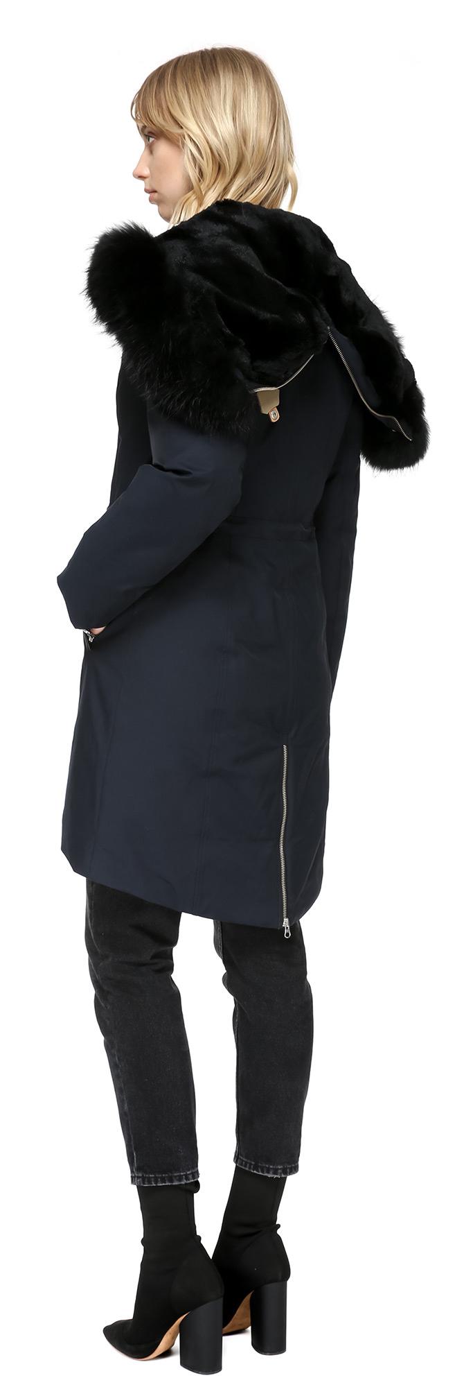 mackage enia down jacket with fur hood