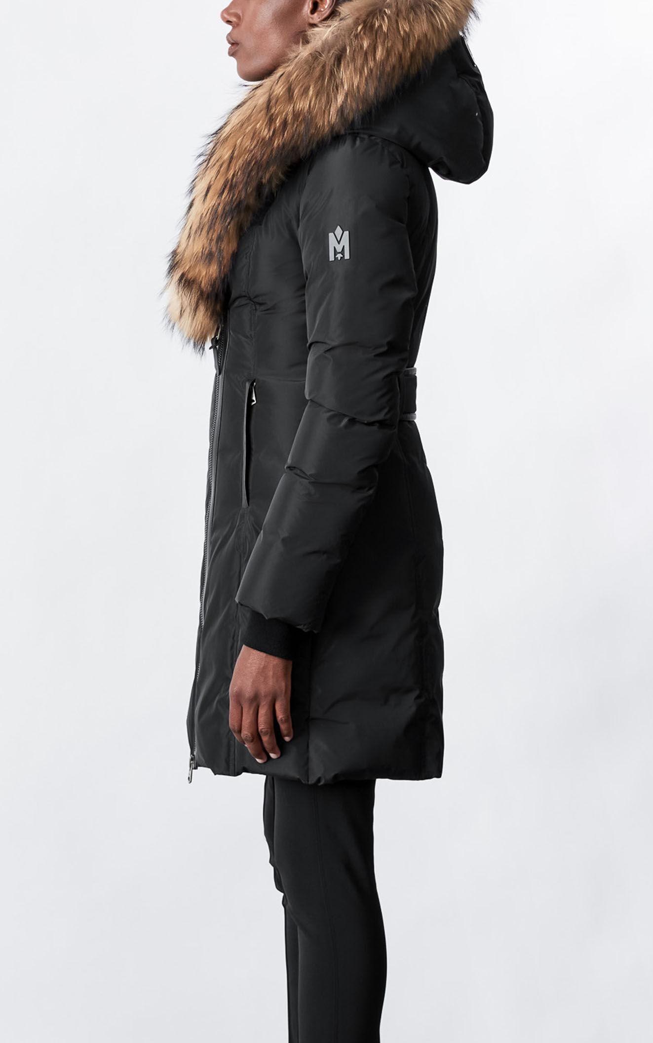 Mackage Kay Down Coat With Signature Natural Fur Collar In Black - Women |  Lyst