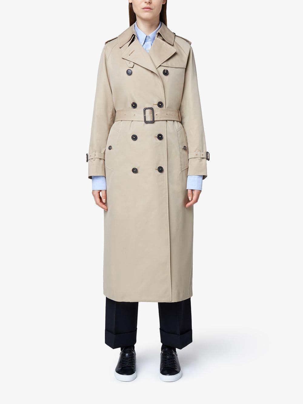 Mackintosh Honey Cotton Long Trench Coat Lm041fd in Natural Lyst