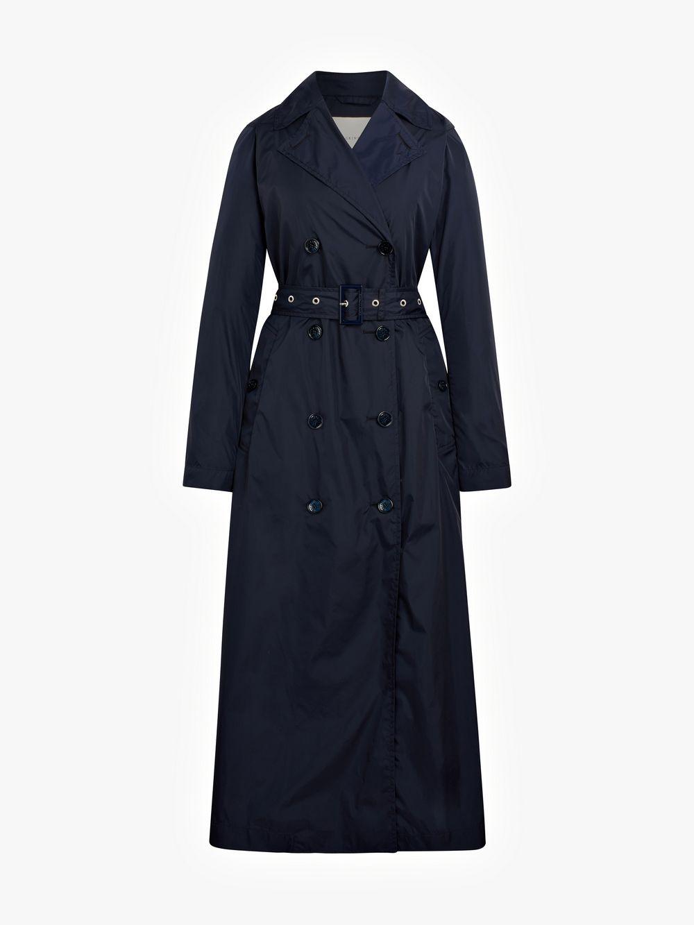 Mackintosh Synthetic Navy Nylon Long Trench Coat Lm091b in Blue Lyst