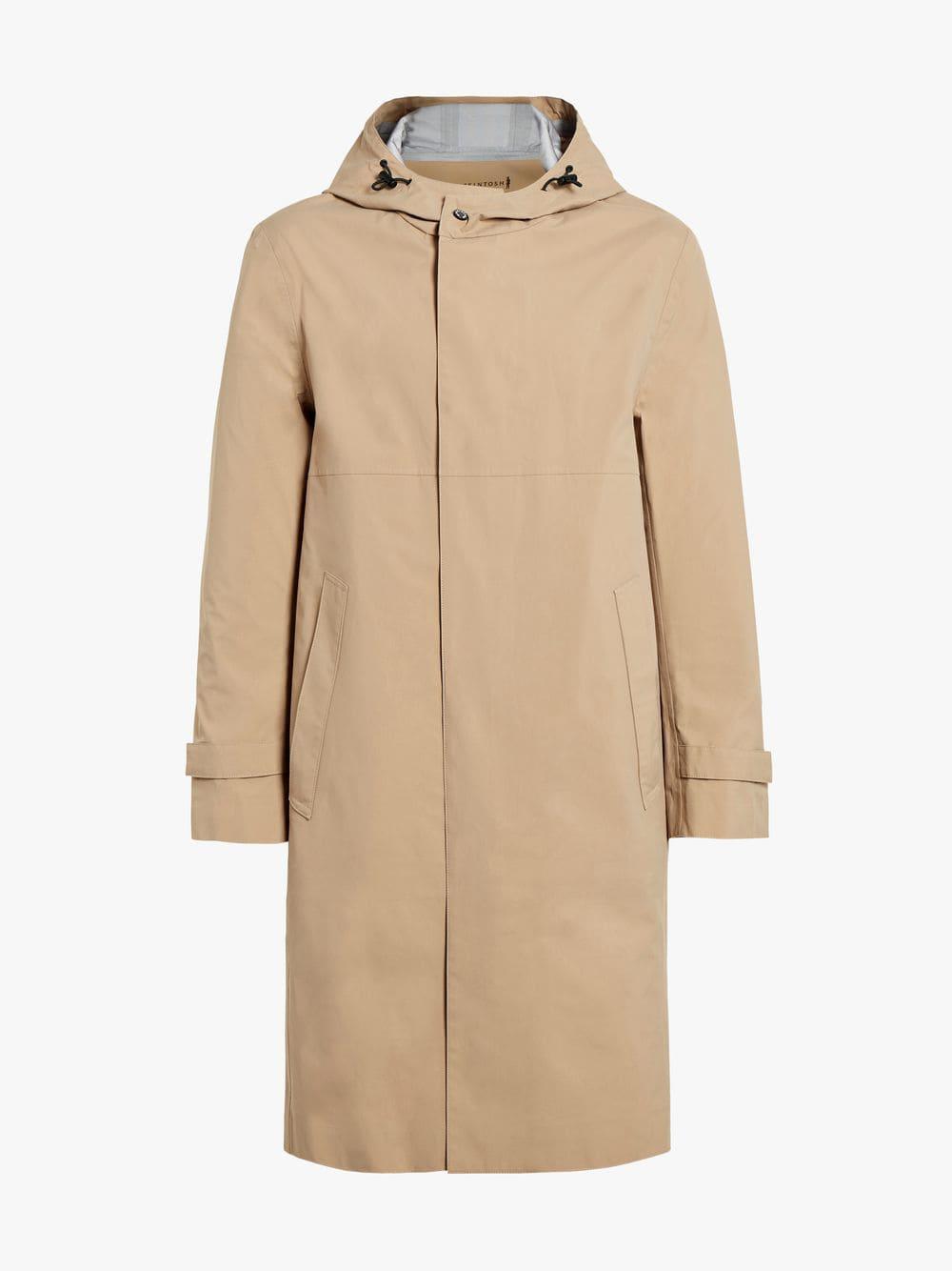 Mackintosh Synthetic Fawn Nylon Hooded Coat in Natural for Men - Lyst