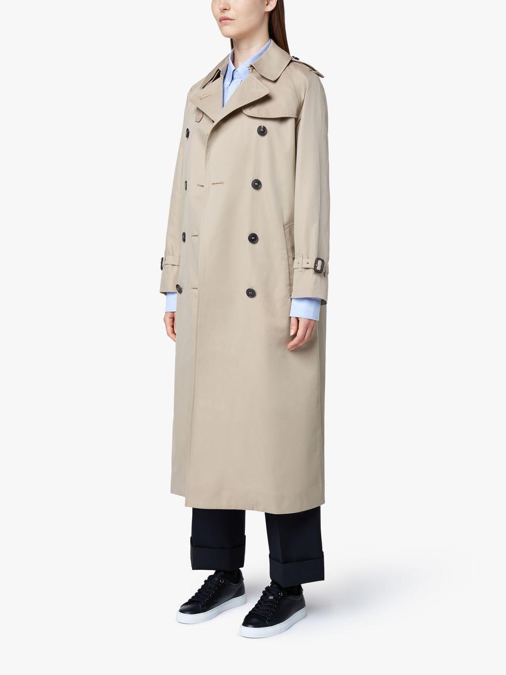 Mackintosh Honey Cotton Long Trench Coat Lm-041fd in Natural - Lyst
