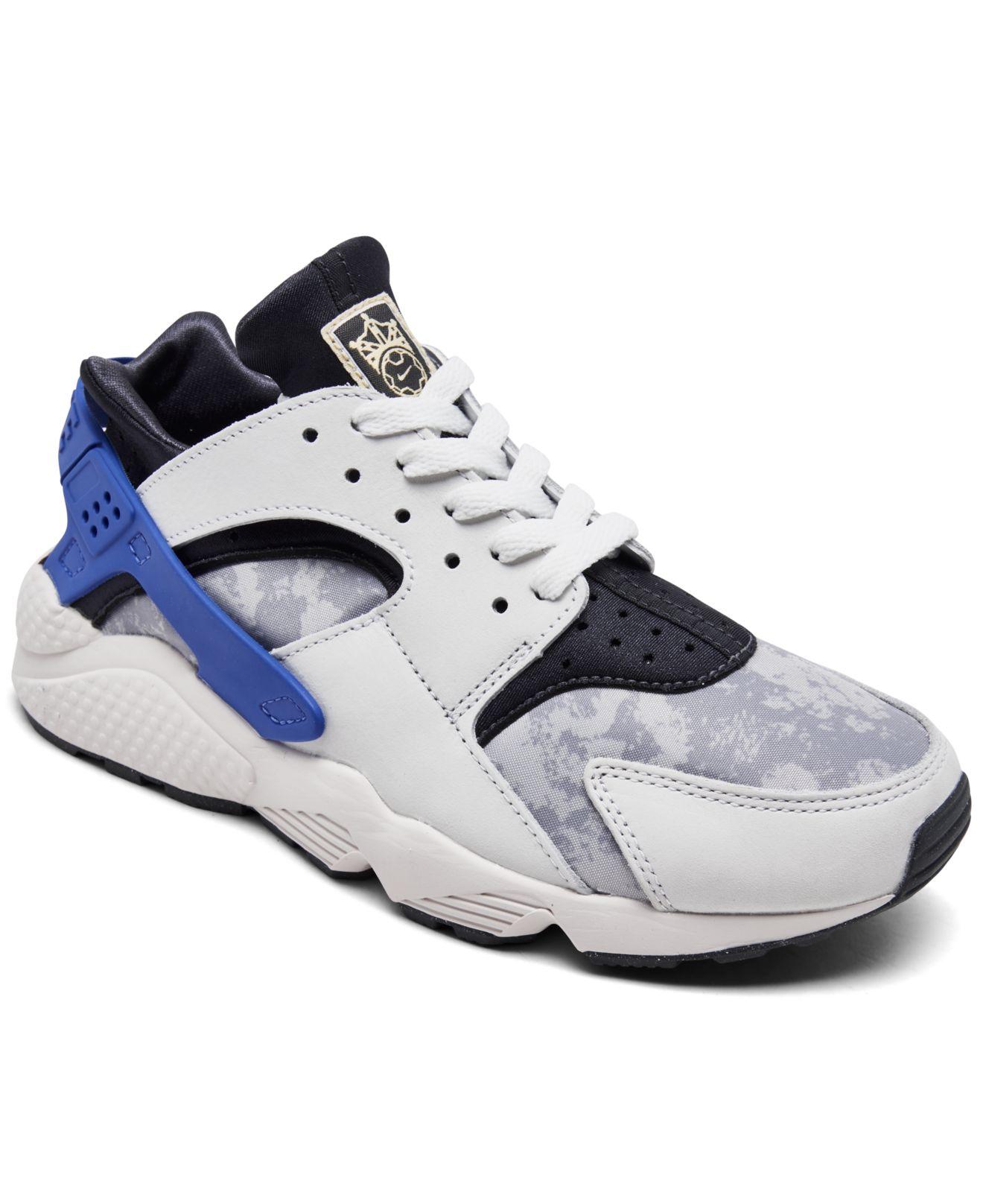 Nike Air Huarache Run Premium Casual Sneakers From Finish Line in White for  Men | Lyst