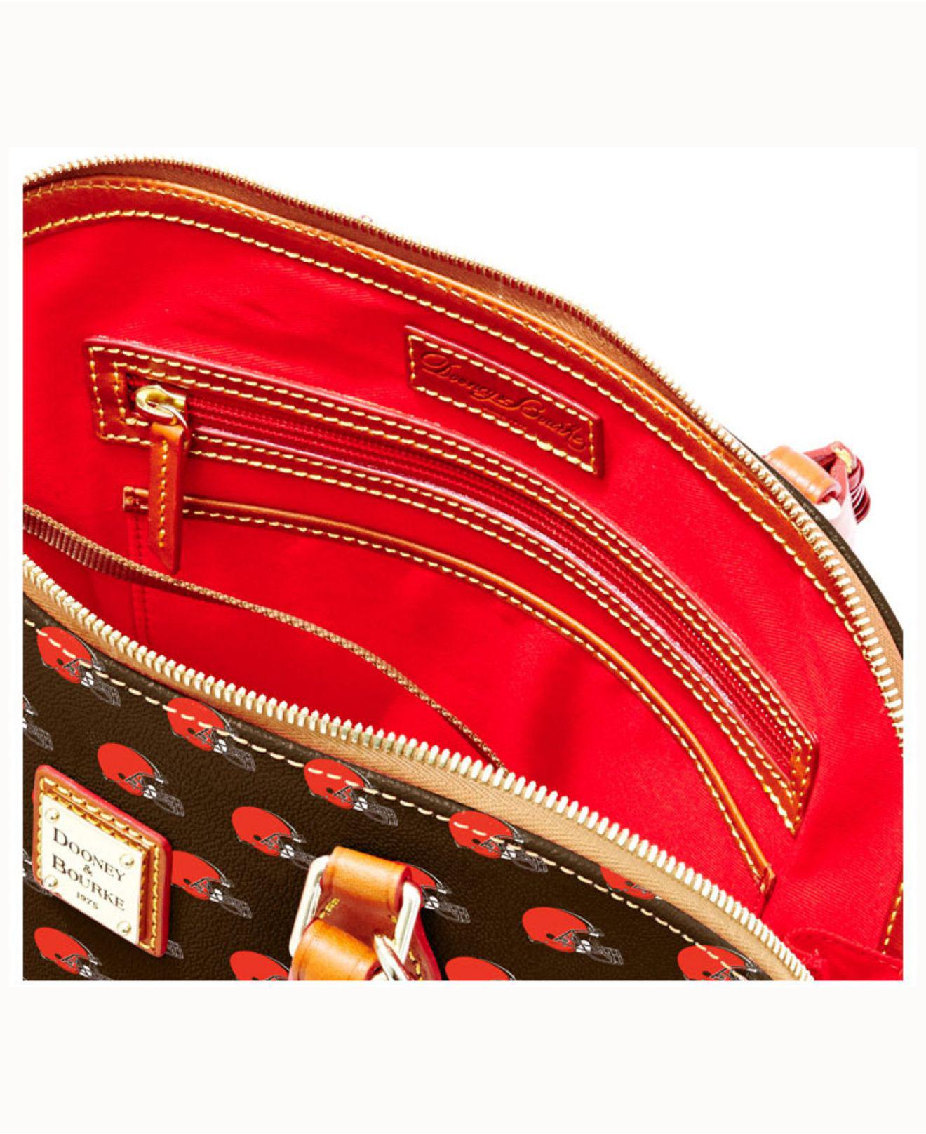 Dooney & Bourke St. Louis Cardinals Leather Domed Satchel in Brown