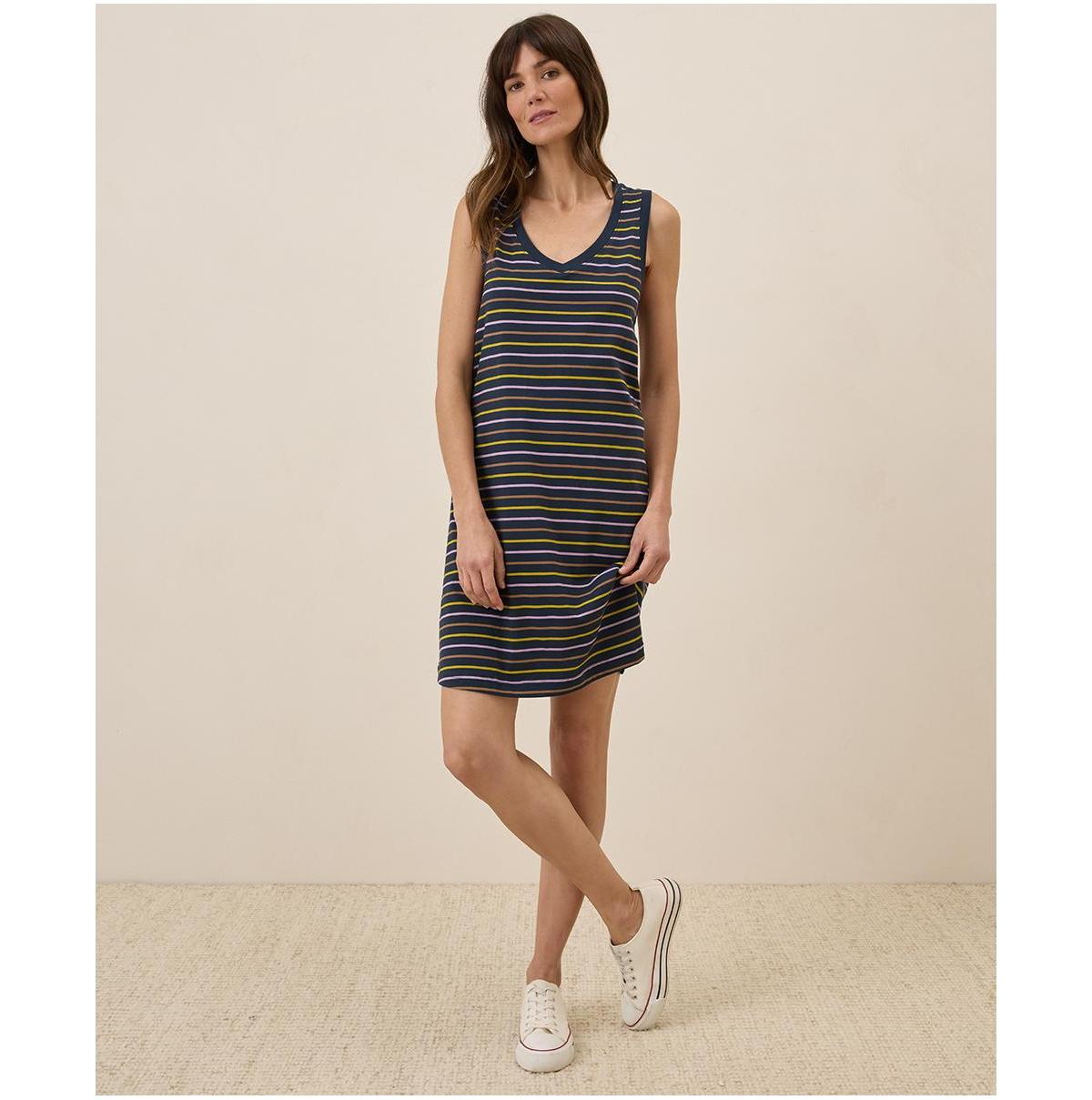 softspun a line tank dress Pact Women's Softspun Black A-Line Tank Dress 2X-Large Comfortable Casual